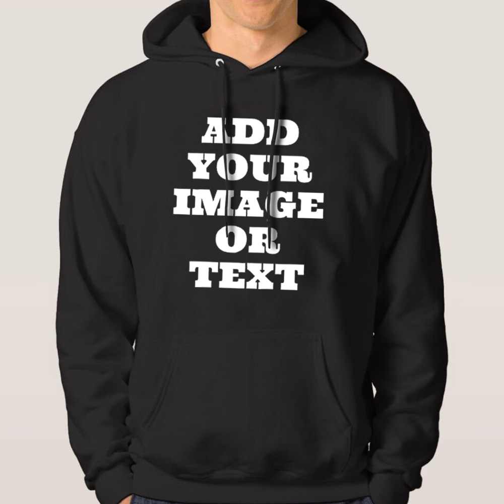Custom Photo & Text Pullover Hoodie - Personalized Gift For Men - AF Merch